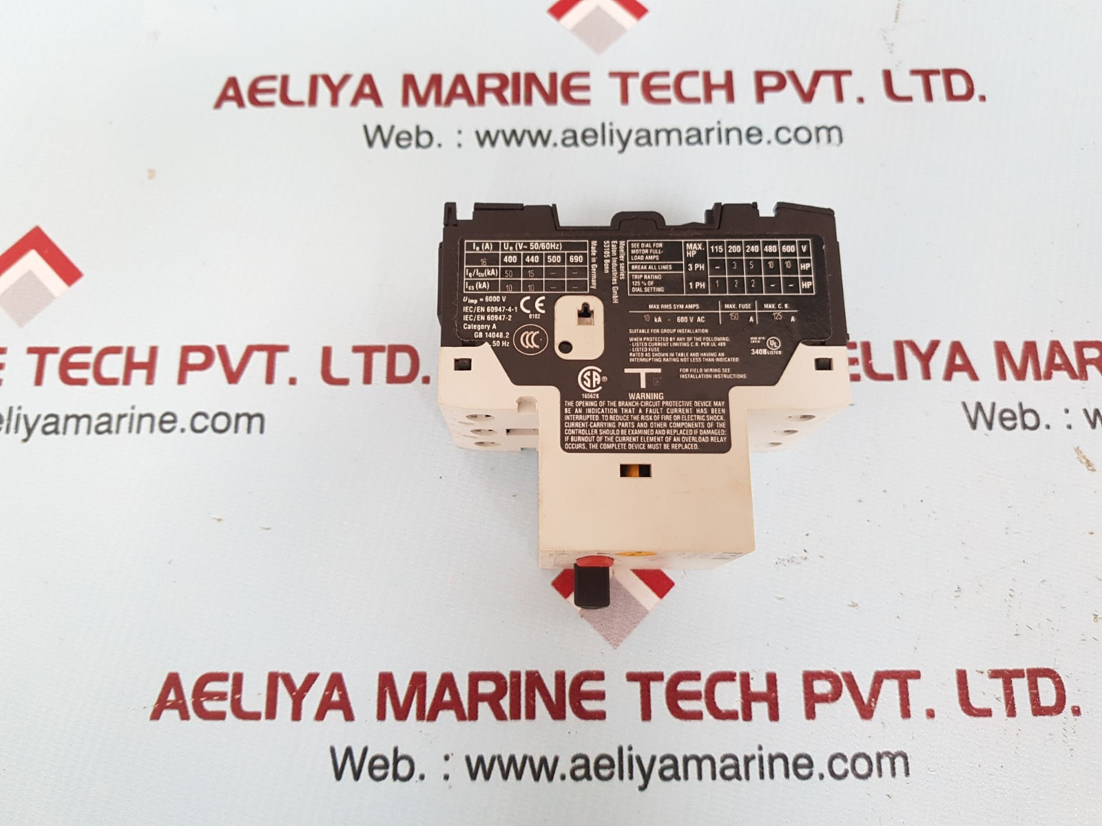 Eaton Pkzm01-16 Motor Protective Circuit Breaker Xtpb016Bc1