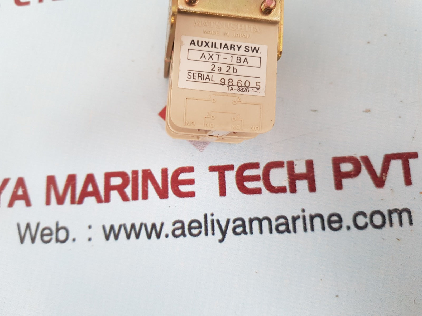 Matsushita Axt-1Ba Auxiliary Switch 2A 2B Ta-8826-1-1