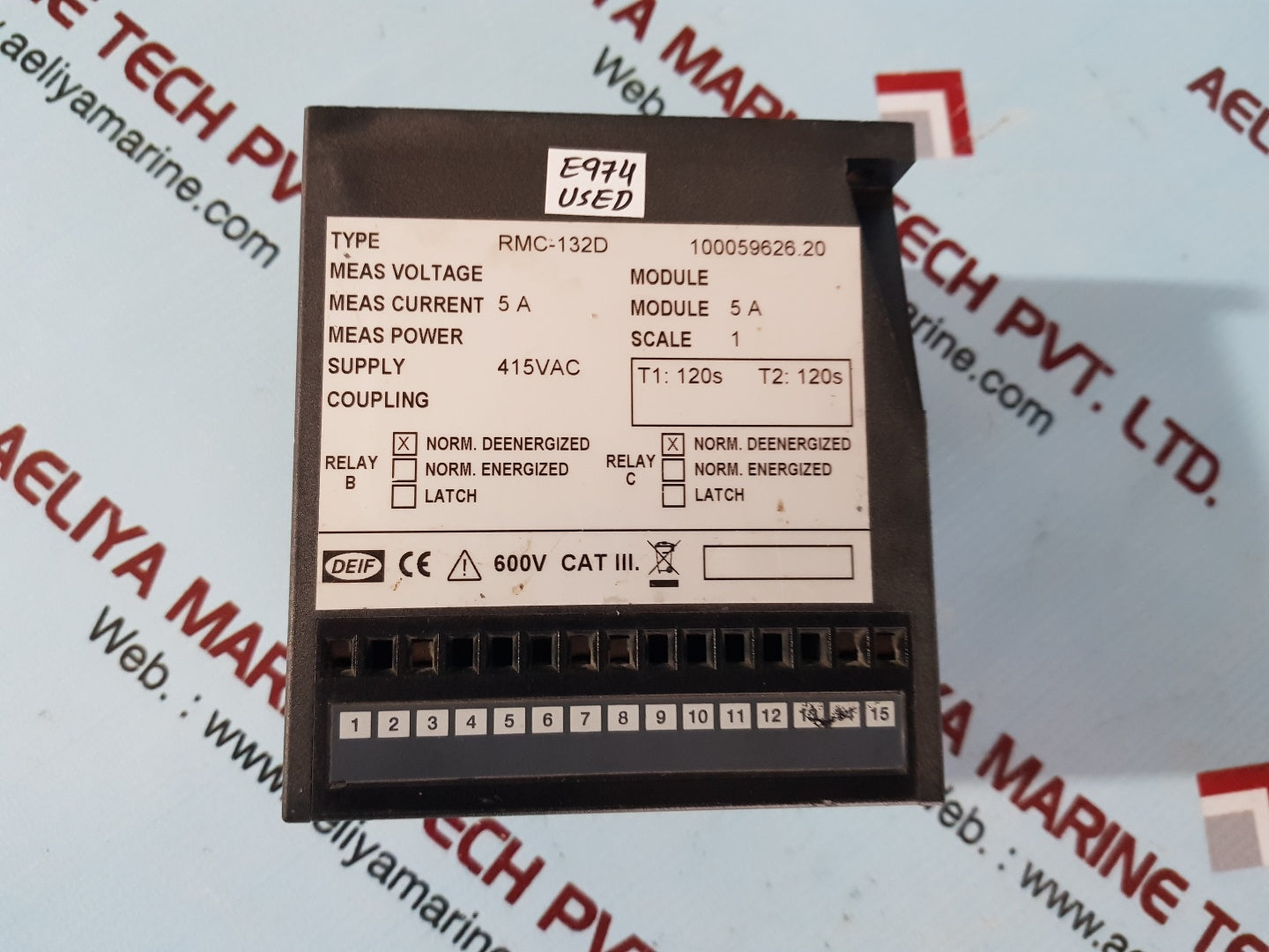 Deif rmc-132d  100059626.20 current and short circuit relay 