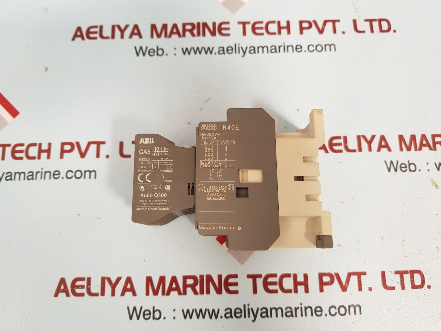 Abb N40E/Ca5-01 Contactor Starter Relay 600Vac Max