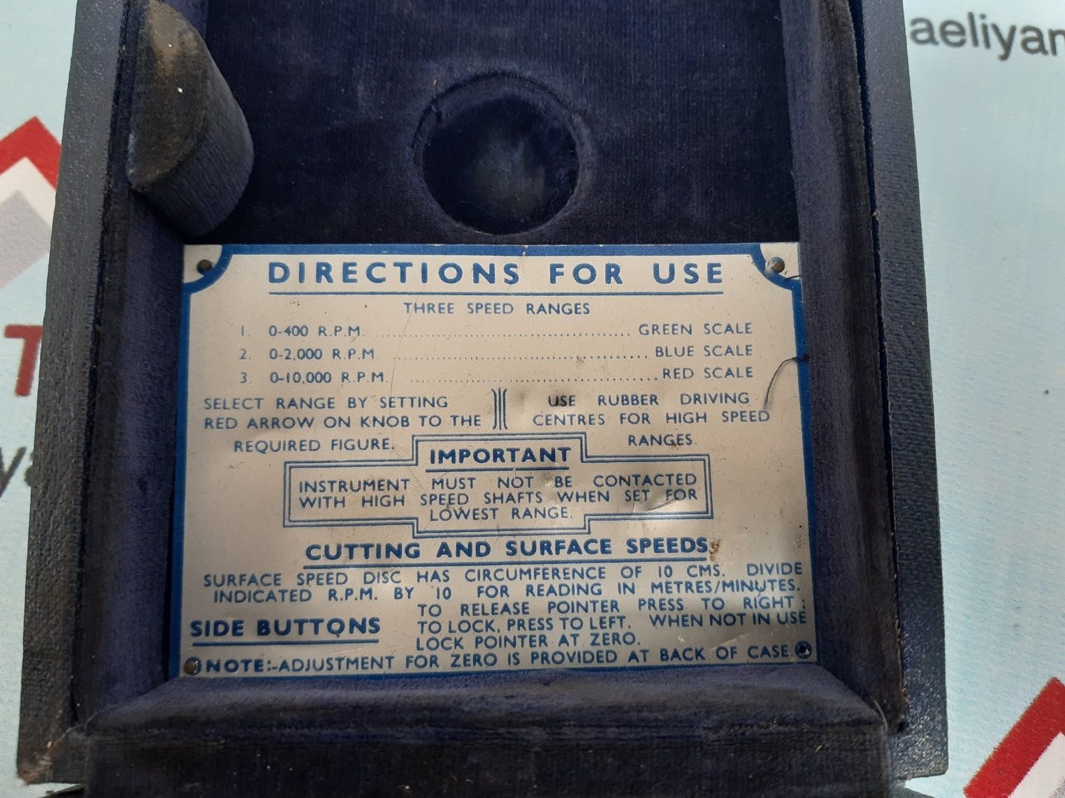smiths three speed ranges meter