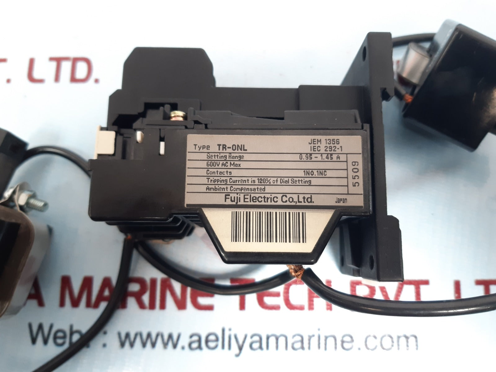 Fuji electric tr-0nl thermal overload relay setting range 0.95-1.45a