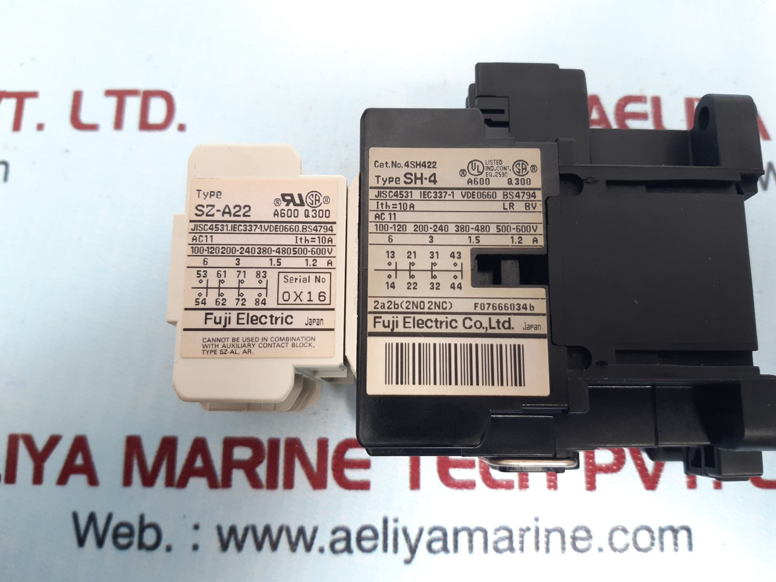 fuji electric sh-4/sz-a22 contactor 200v 50hz/200-220v 60hz 