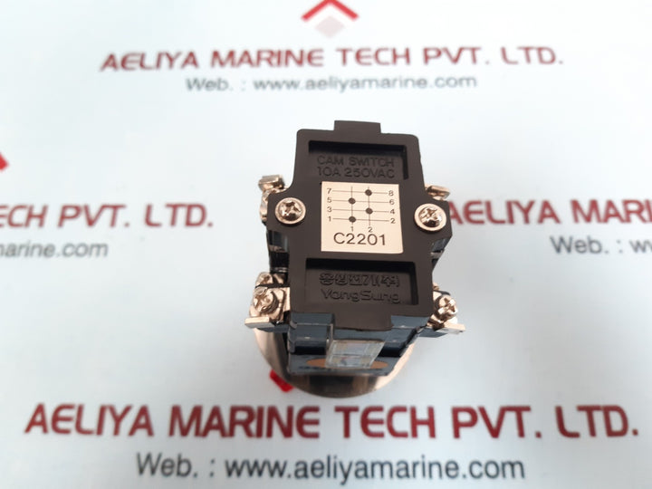 Yongsung c2201 cam switch 10a 250vac
