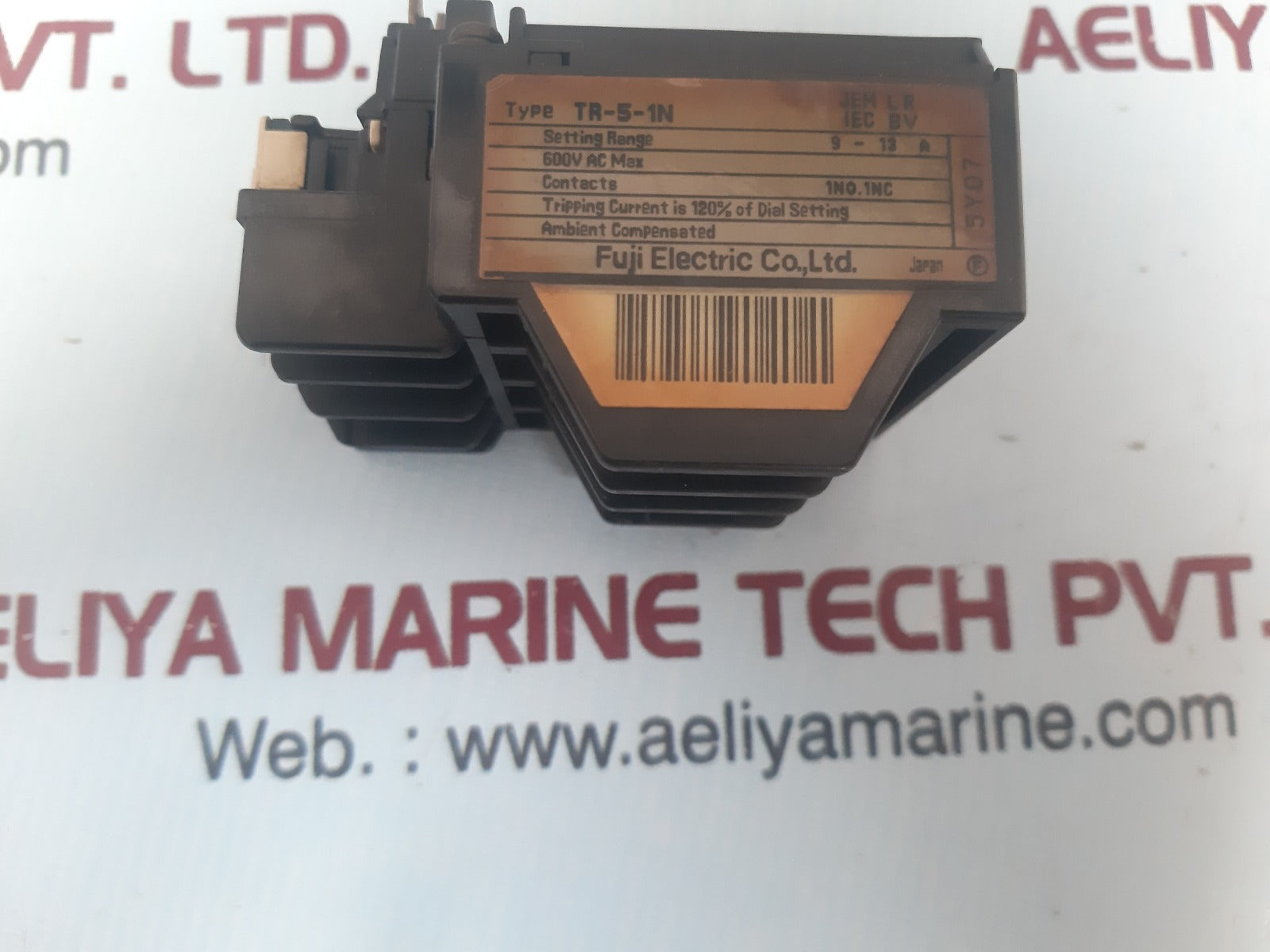 Fuji Electric Tr-5-1N Thermal Overload Relay 9-13A 600V Ac Max