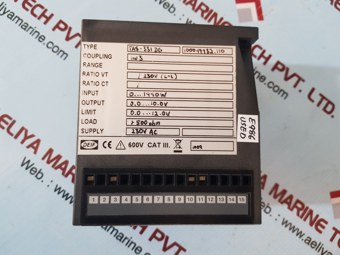 Deif tas-331dg 100049932.110 power transducer