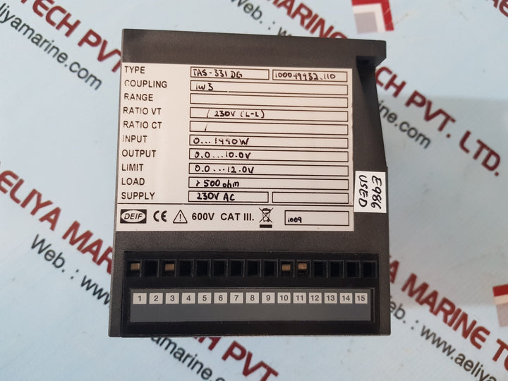 Deif tas-331dg 100049932.110 power transducer