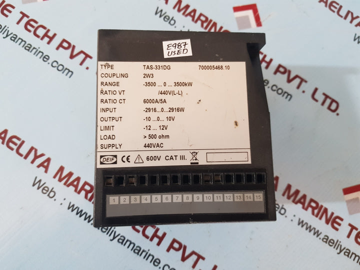Deif tas-331dg 700005468.10 power transducer
