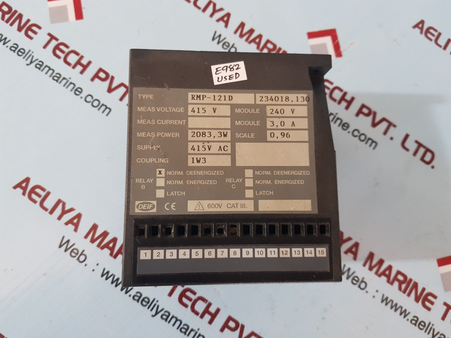 Deif rmp-121d 234018.130 reverse power relay 