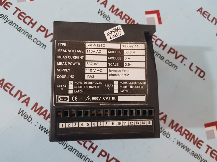 Deif rmp-121d 803392.11 reverse power relay