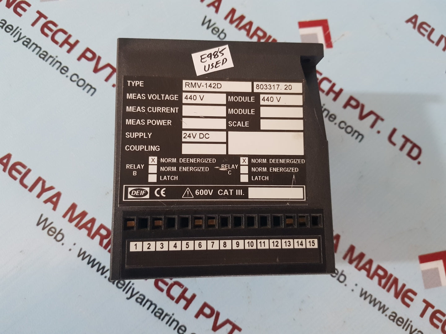 Deif rmv-142d voltage relay