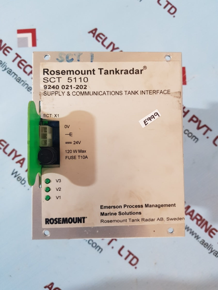Rosemount tankradar sct 5110 supply & communication tank interface 9240 021-202