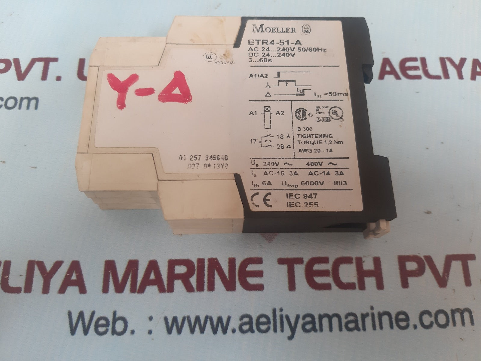 Moeller Etr4-51-a Timing Delay Relay