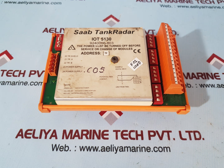 Saab tankradar iot 5130 terminal module 9240006-803