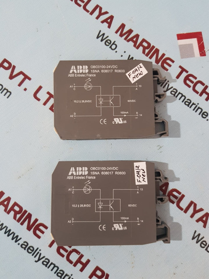 Abb 1Sna 608017 R0600 Interface Relay Obc0100-24Vdc