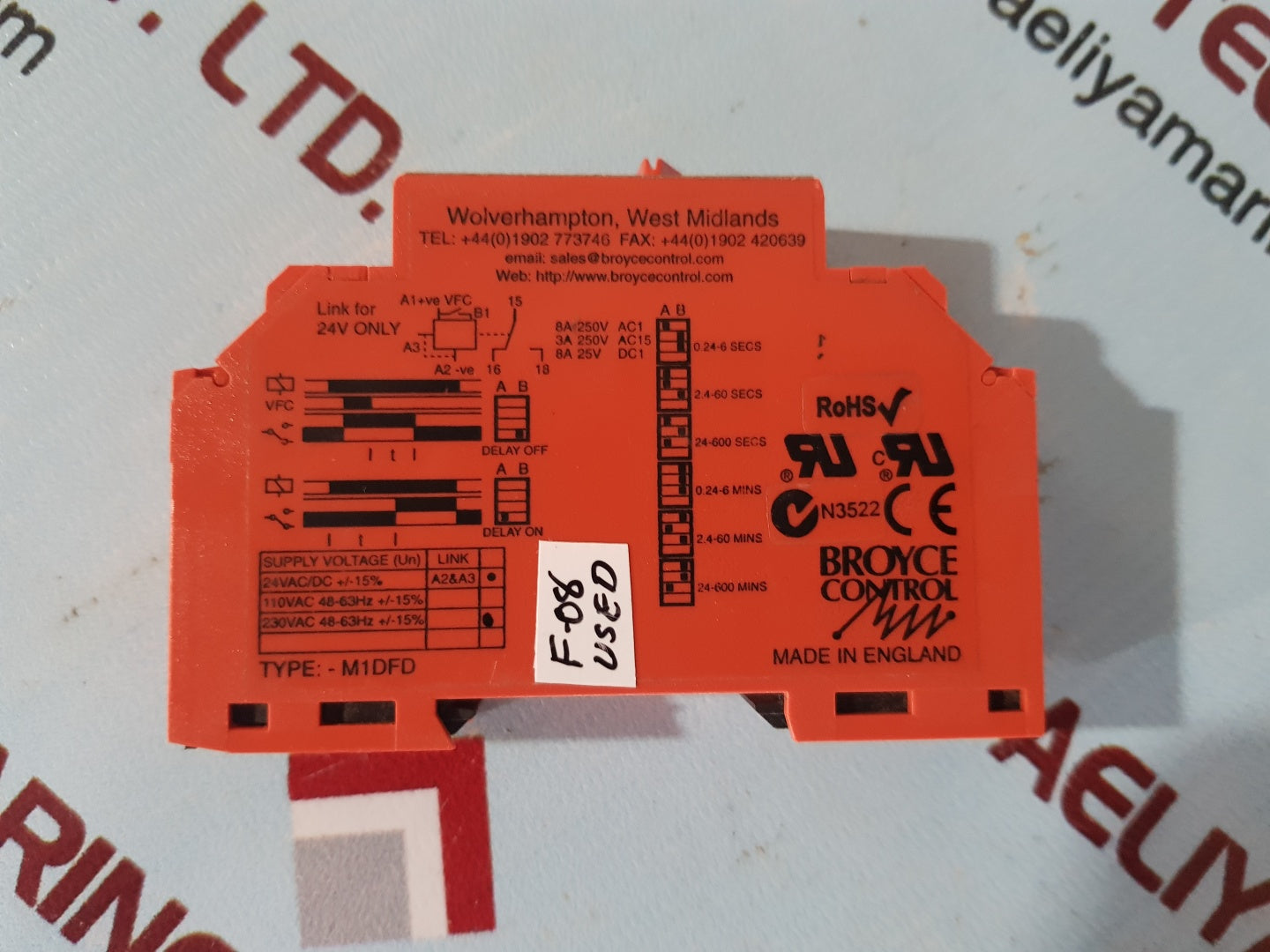 Broyce control m1dfd multi function time relay 