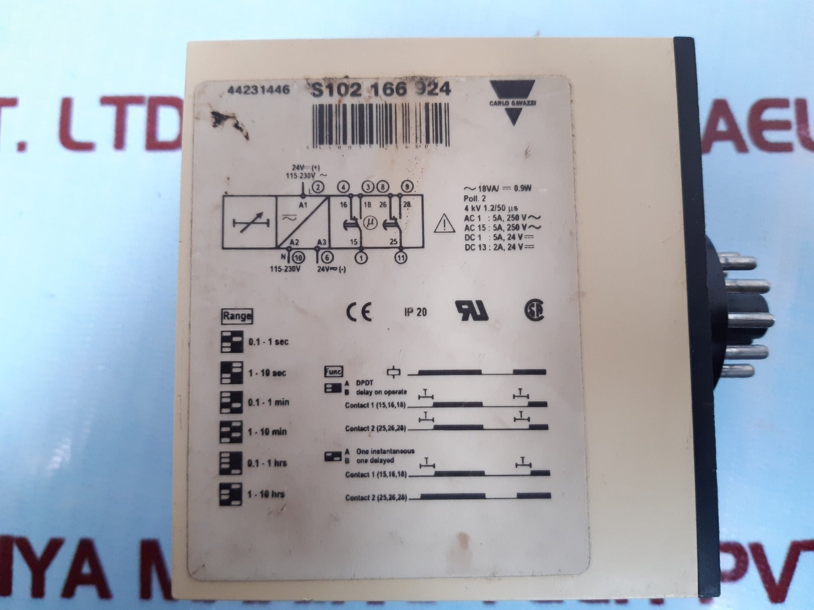 Carlo gavazzi s102 166 924 timer 