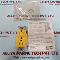 Hubbell 15a 125v twist lock duplex receptacle 