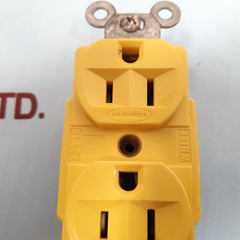 Hubbell 15a 125v twist lock duplex receptacle 