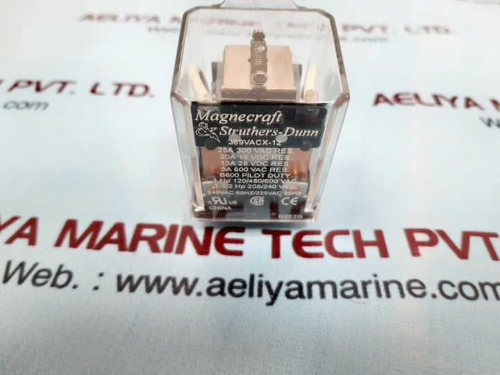 Magnecraft & struthers-dunn 389vacx-12 relay 