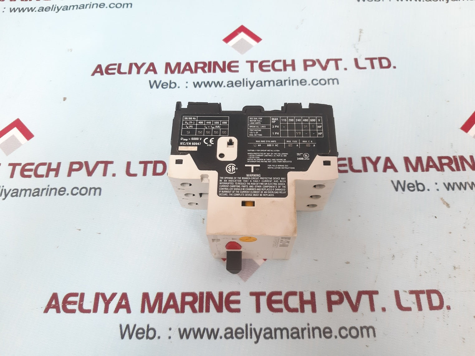 Eaton Xtpb1P6Bc1 Motor Protector Starter 600A