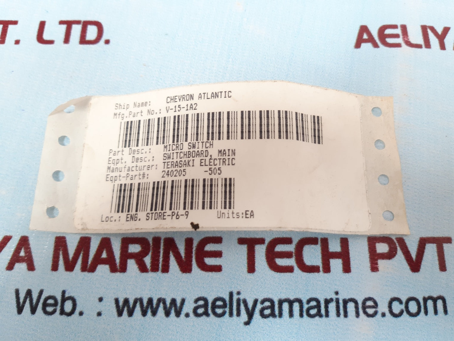 Terasaki v-15-1a2 micro switch