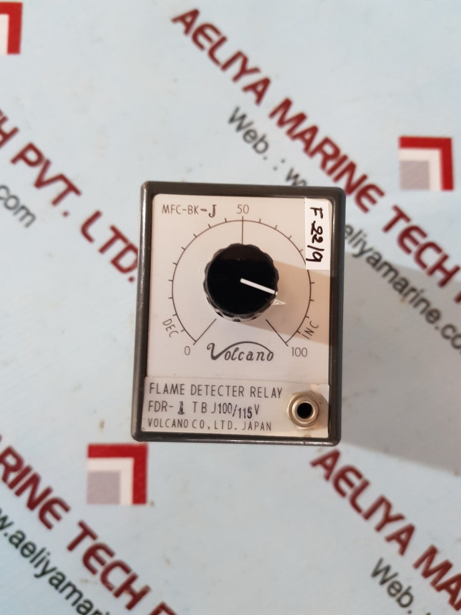 Volcano Mfc-bk-j Flame Detector Relay Fdr-1 Tb J100/115V