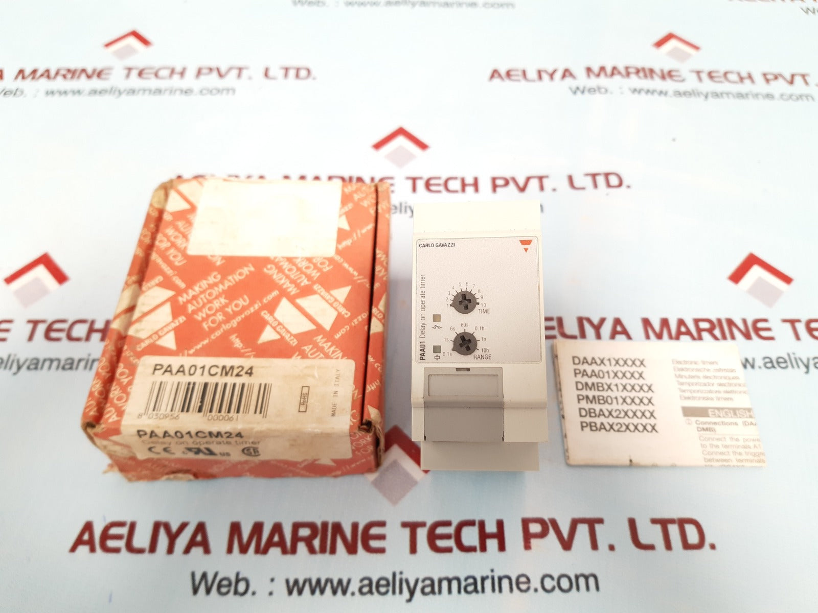 Carlo gavazzi paa01cm24 delay on operate timer 24-240 vac 50-60hz