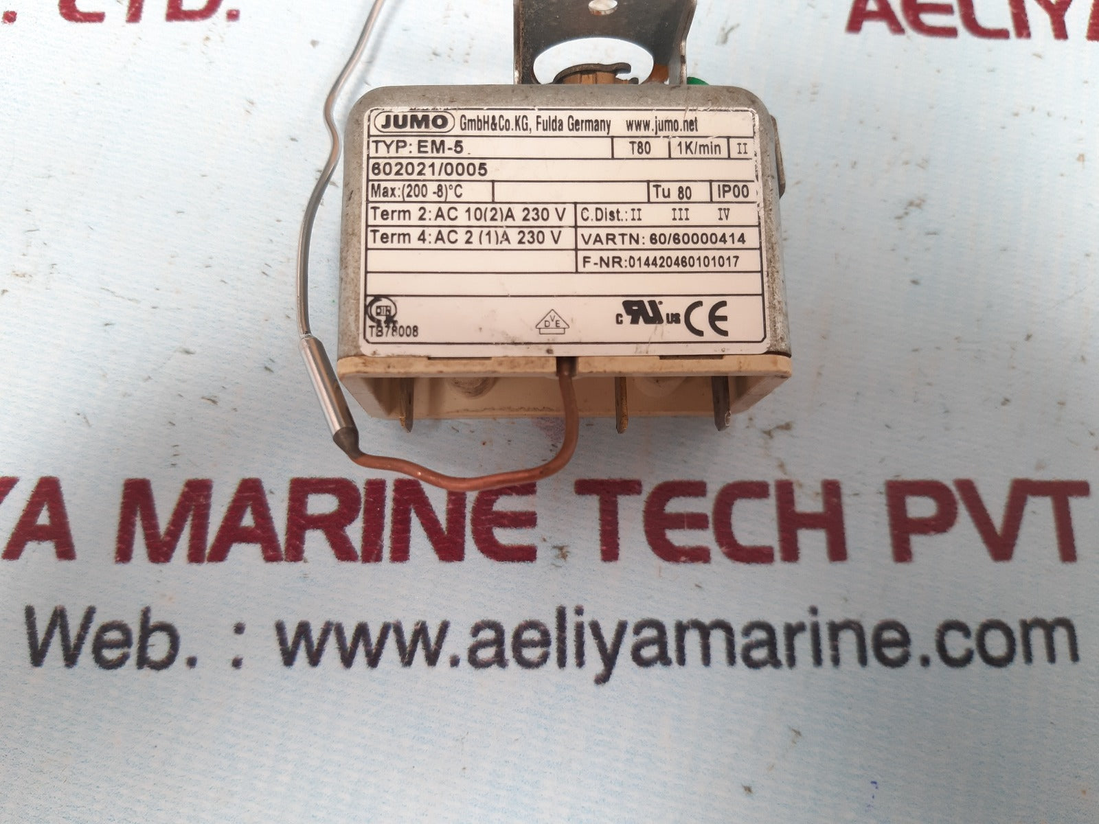 Jumo em-5 temperature controller