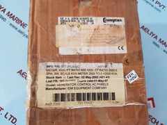 Crompton 077-31la-qq kilovars meter 
