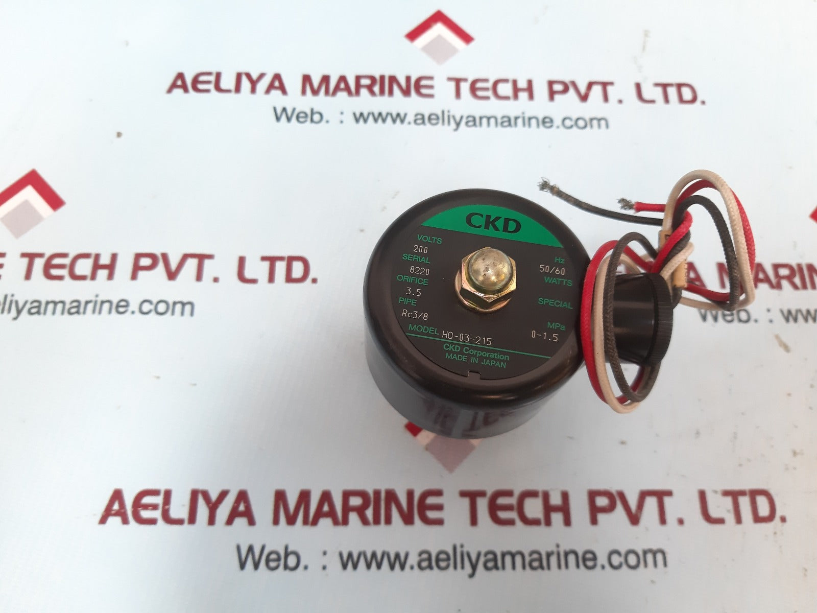 Ckd corporation ho-03-215 brass solenoid valve 