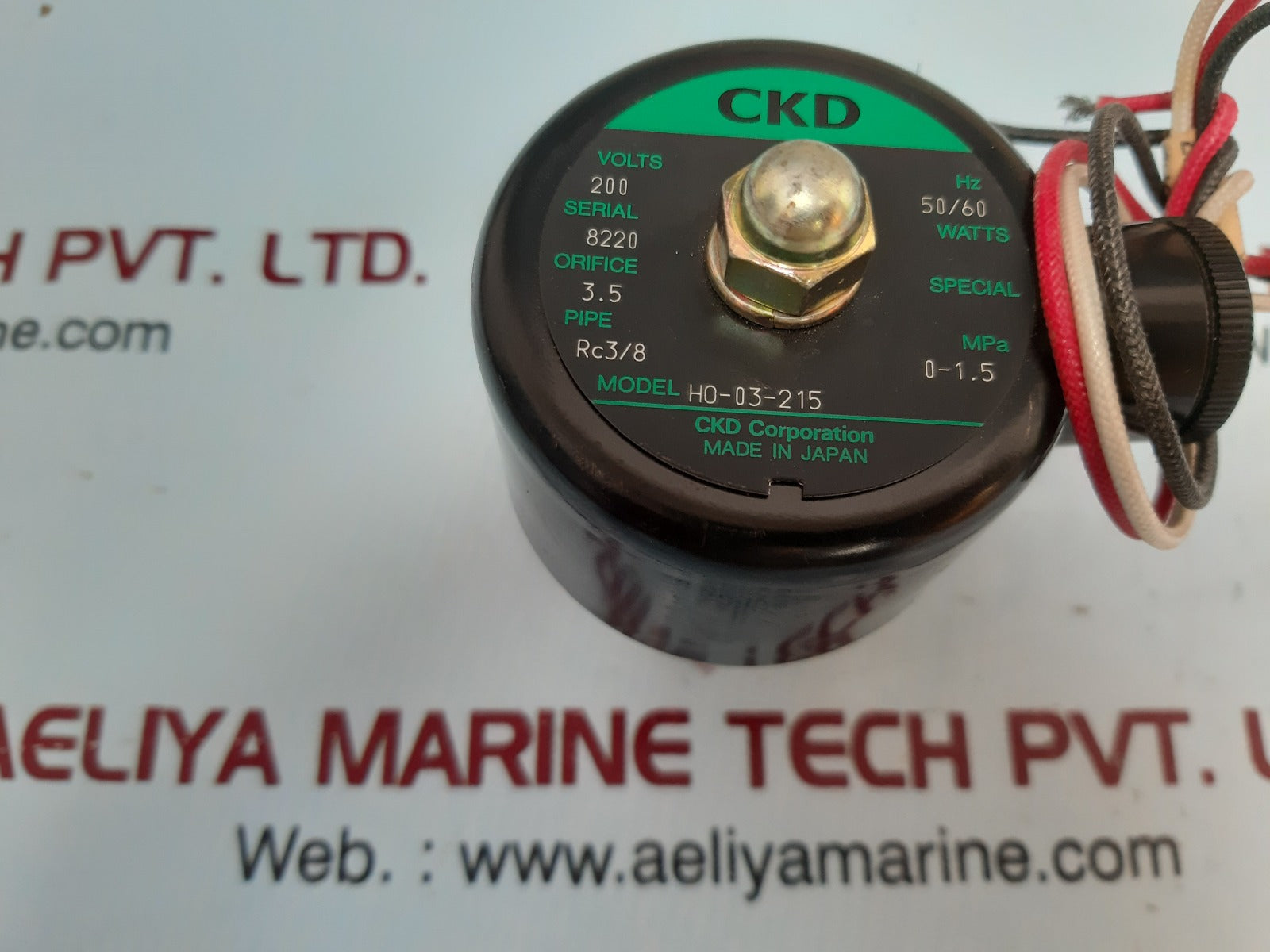Ckd corporation ho-03-215 brass solenoid valve 