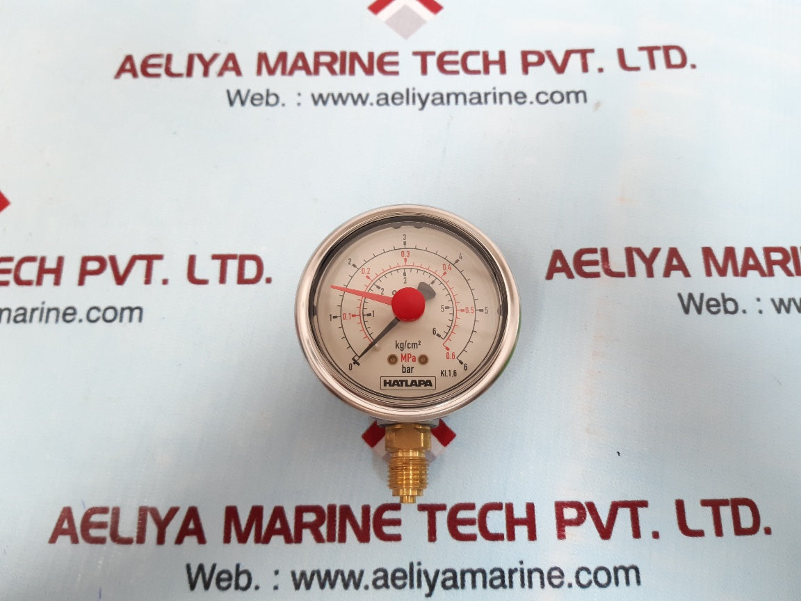 Hatlapa kl.1,6 en 837 pressure gauge New