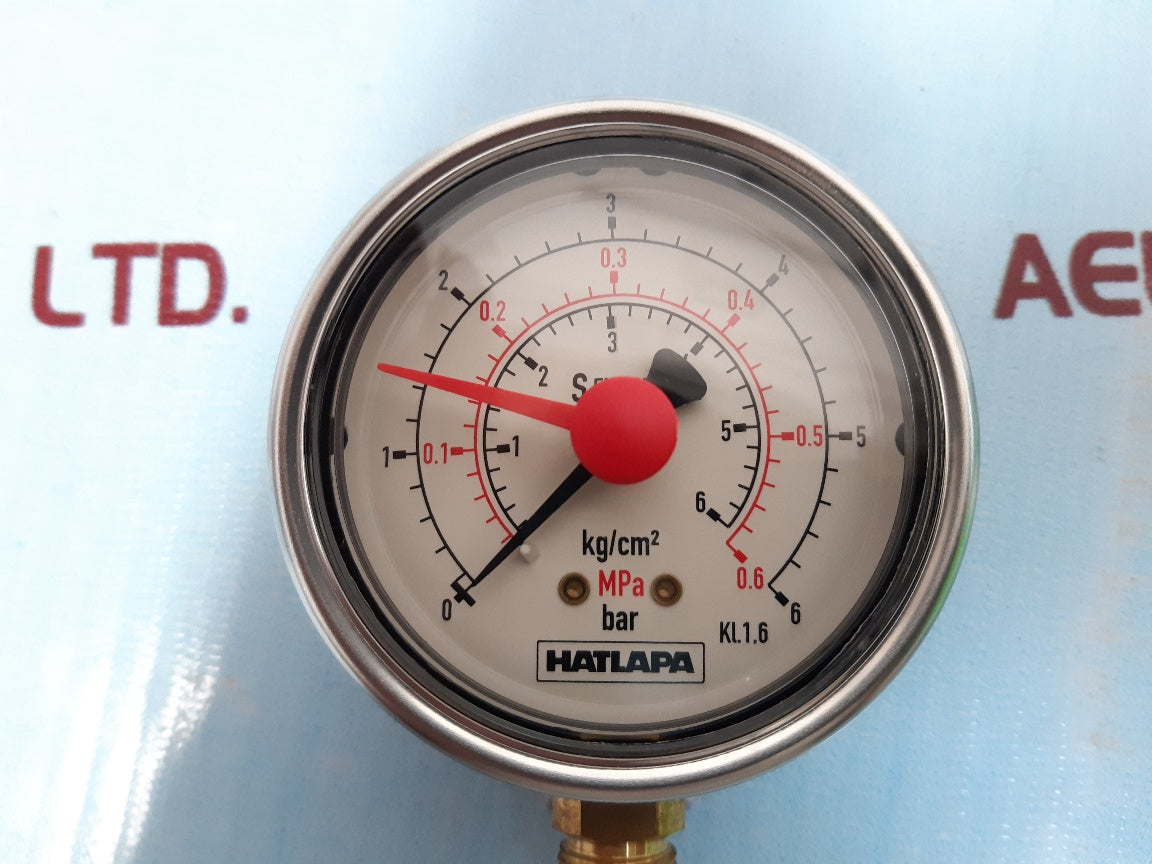 Hatlapa kl.1,6 en 837 pressure gauge New