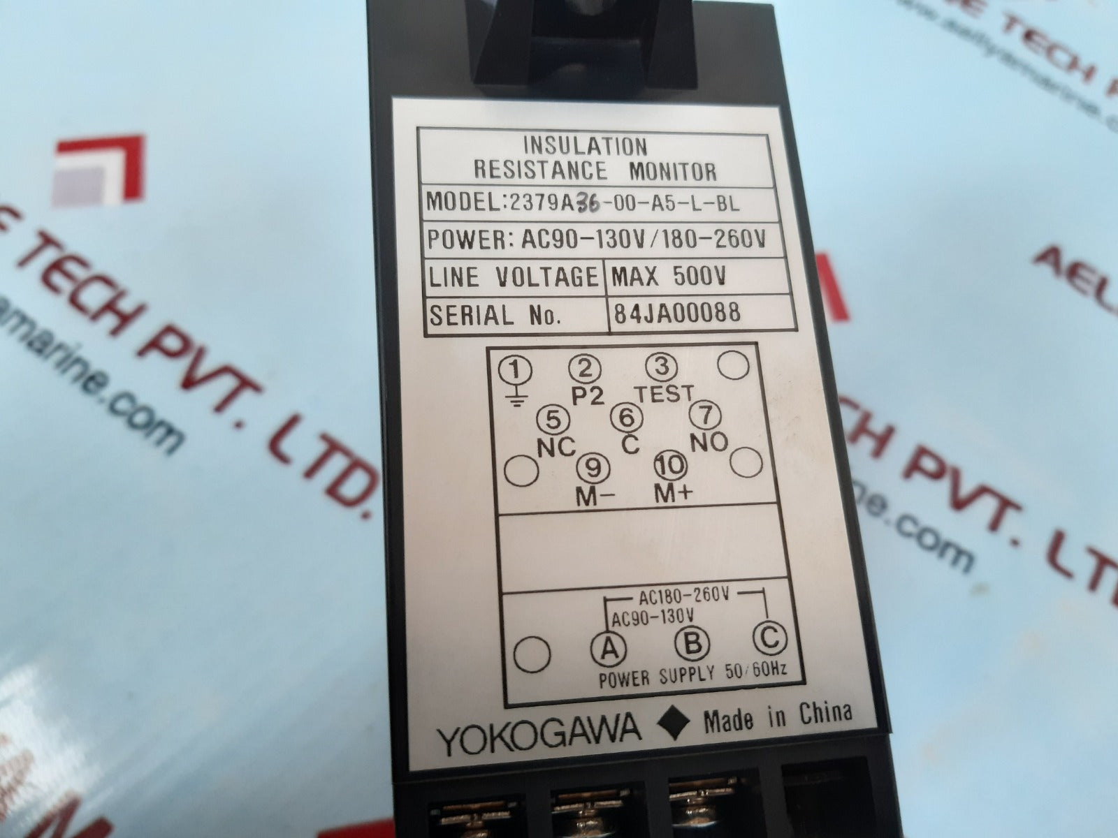 Yokogawa 2379a36-00-a5-l-bl insulation resistance monitor