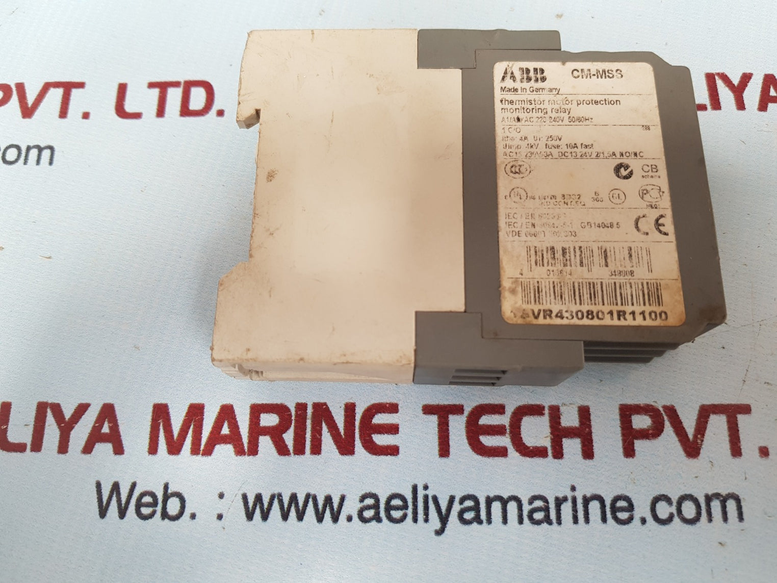 Abb cm-mss 1svr430801r1100 thermistor motor protection relay 