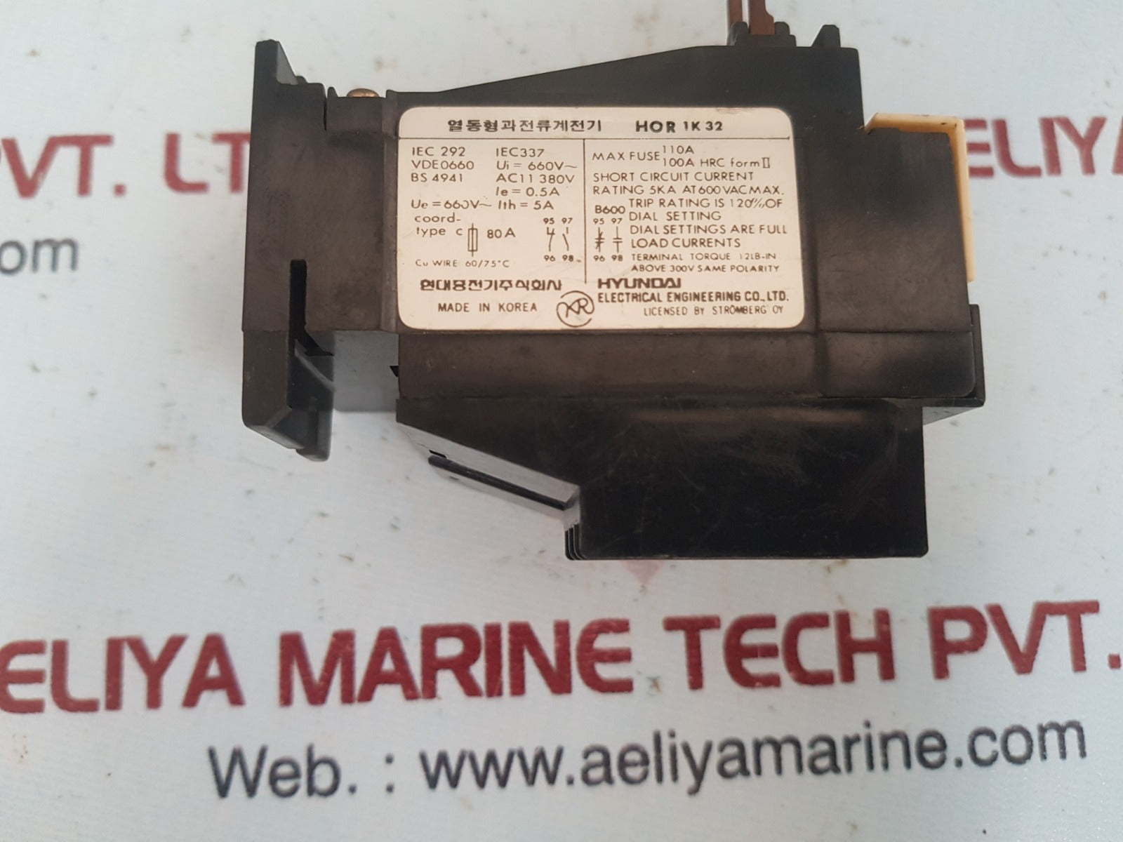 Hyundai hor 1k thermal overload relay hor 1k 32