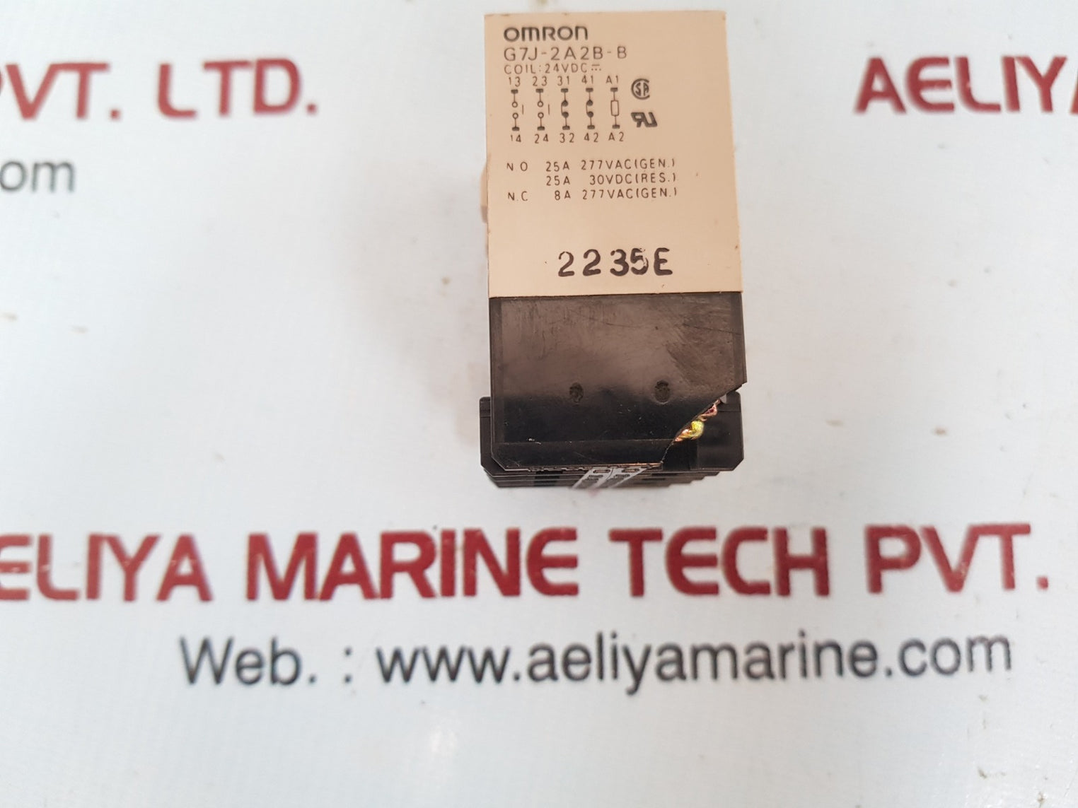 Omron g7j-2a2b-b power relay 24vdc