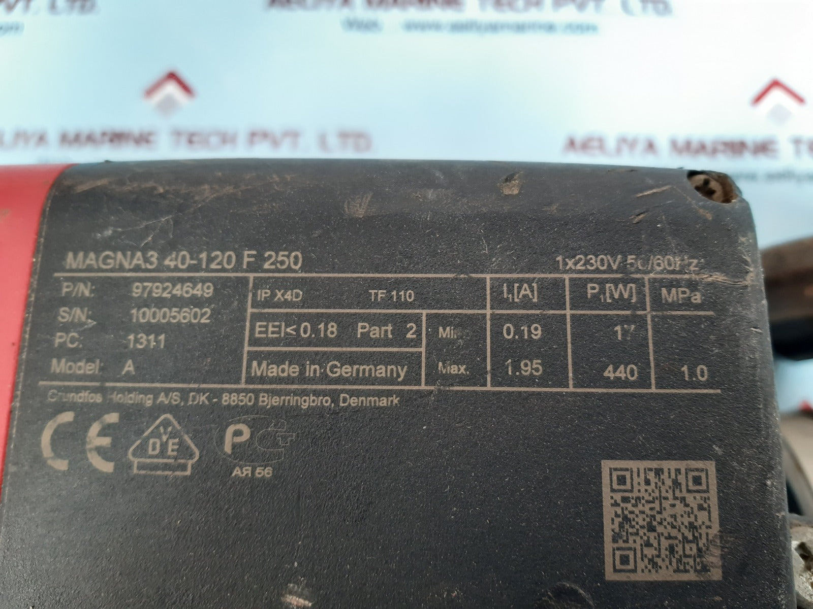 Grundfos magna3 40-120 f250 circulation pump