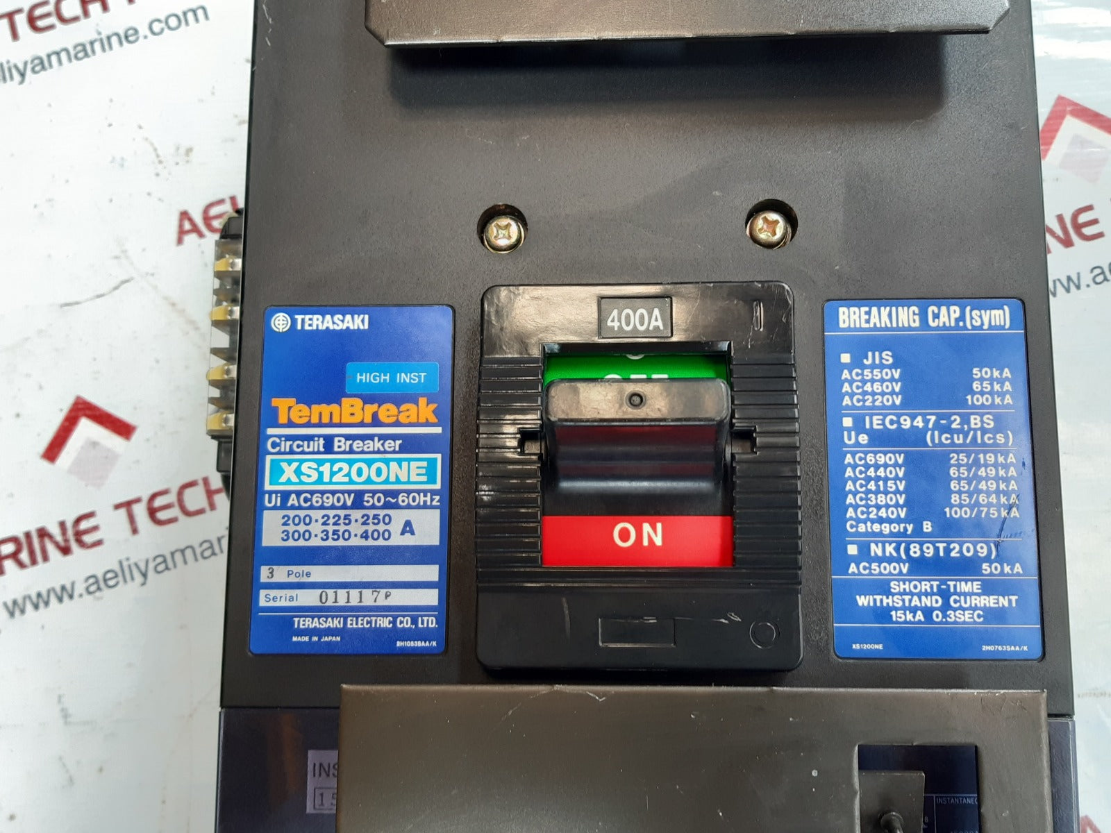 Terasaki xs1200ne tembreak 3pole circuit breaker Used
