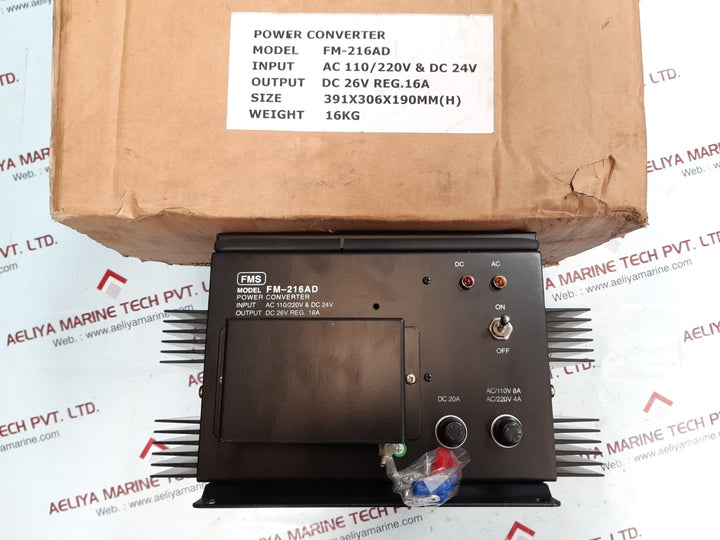 Fms fm-216ad power converter ac 110/220v & dc 24v