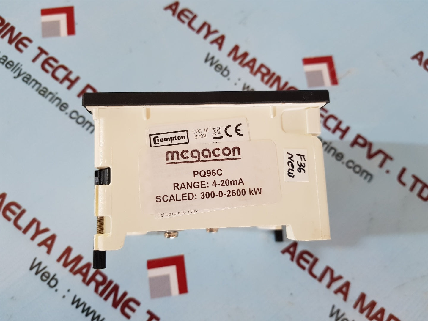 Crompton megacon pq96c watt meter 