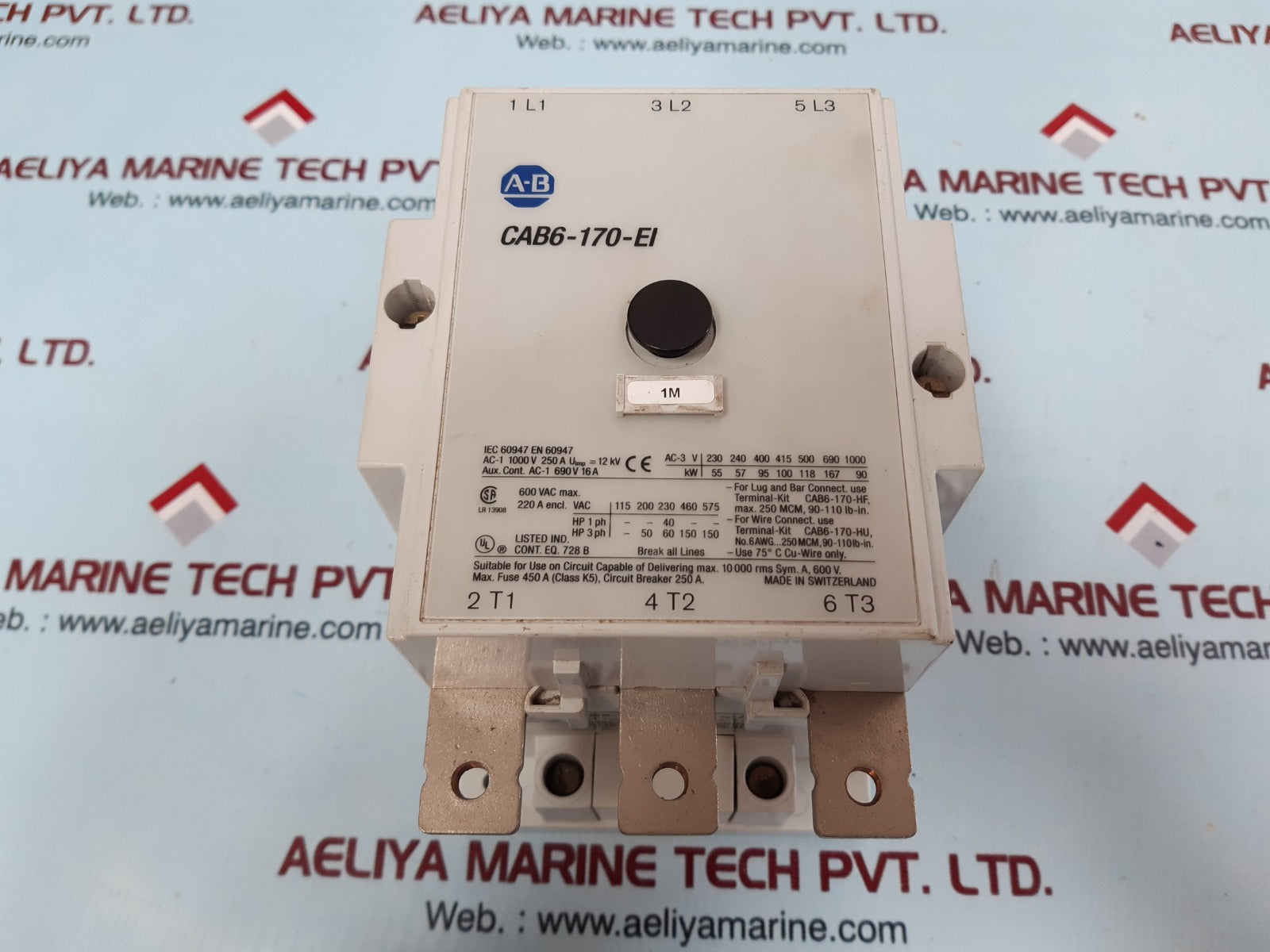 Allen-bradley cab6-170-ei contactor