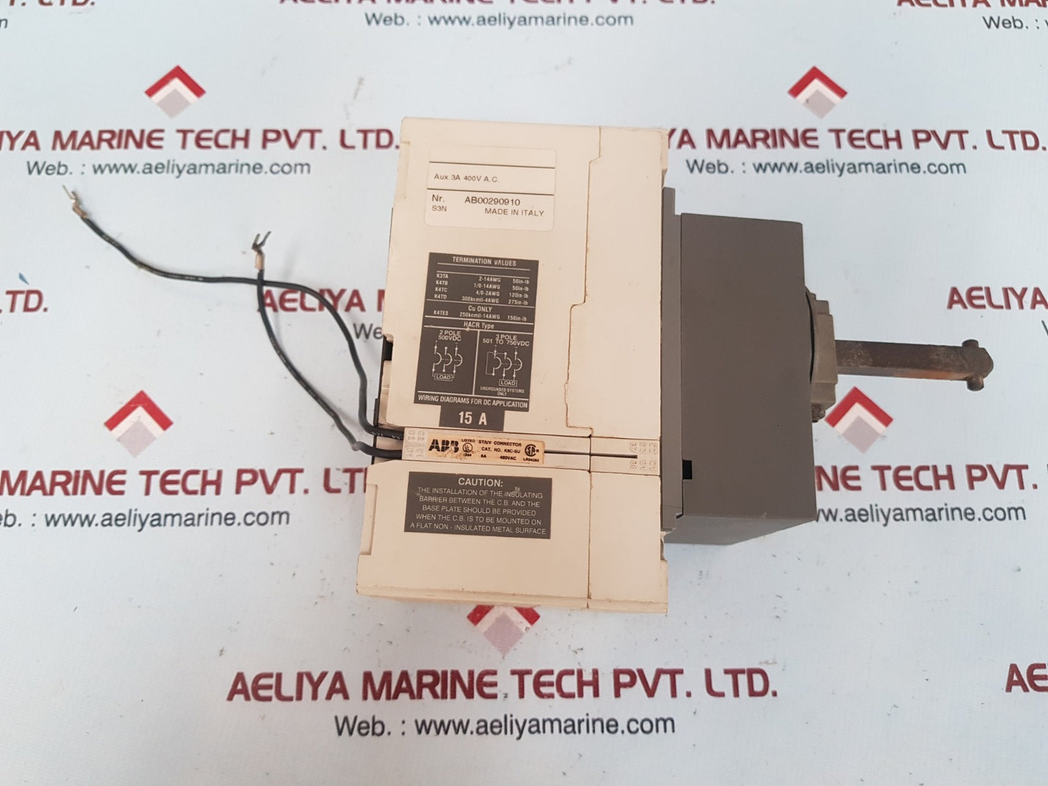 Abb s3n 600vac 600vdc 3pole unit