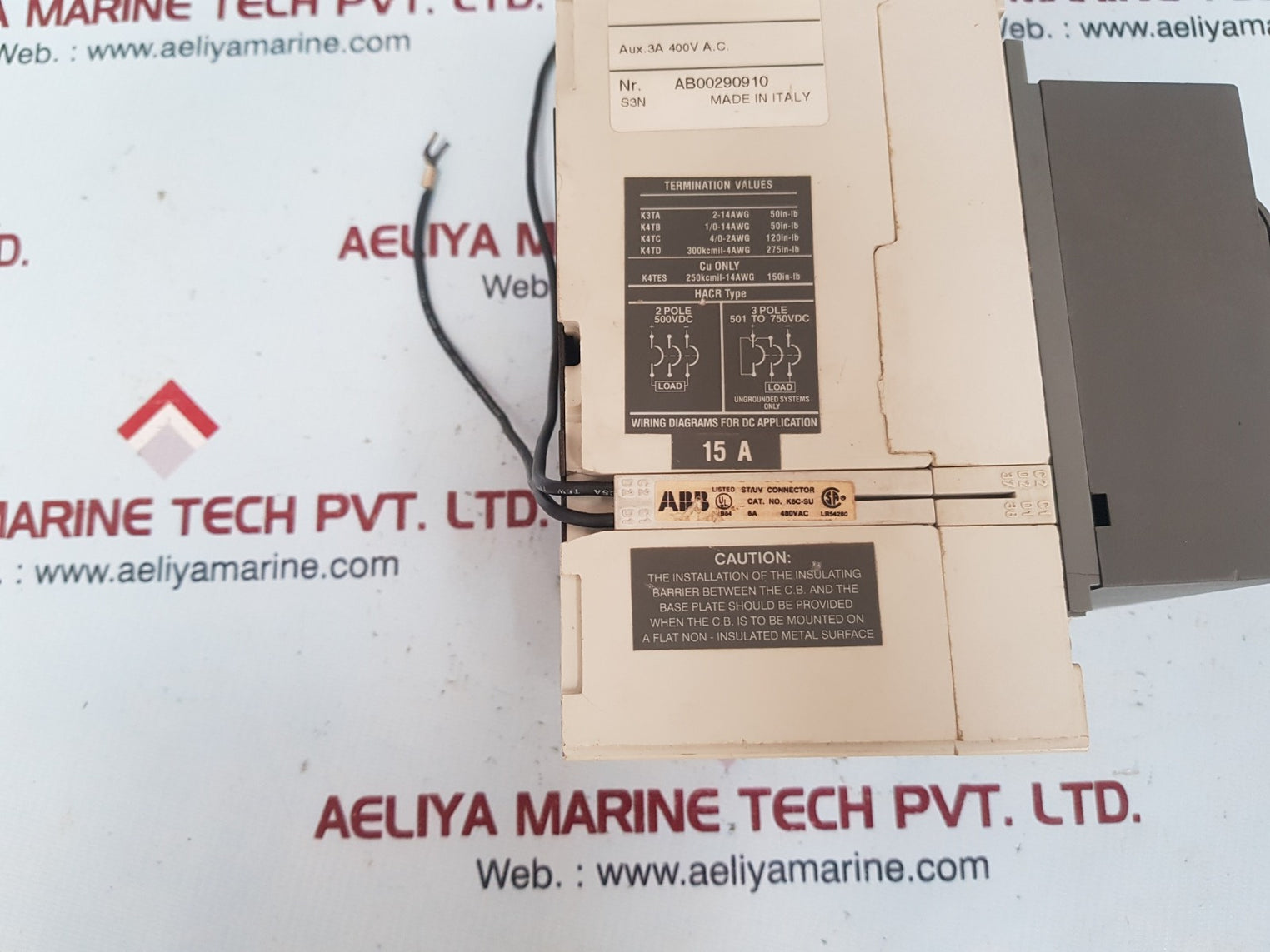 Abb s3n 600vac 600vdc 3pole unit