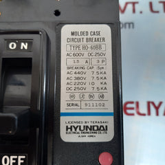 Hyundai electrical ho-60bb molded case circuit breaker
