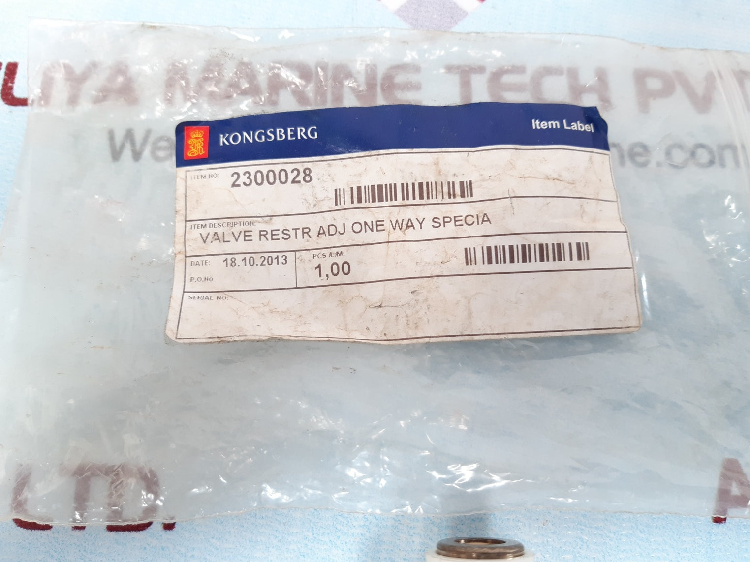 Kongsberg 2300028 valve 