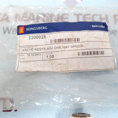 Kongsberg 2300028 valve 