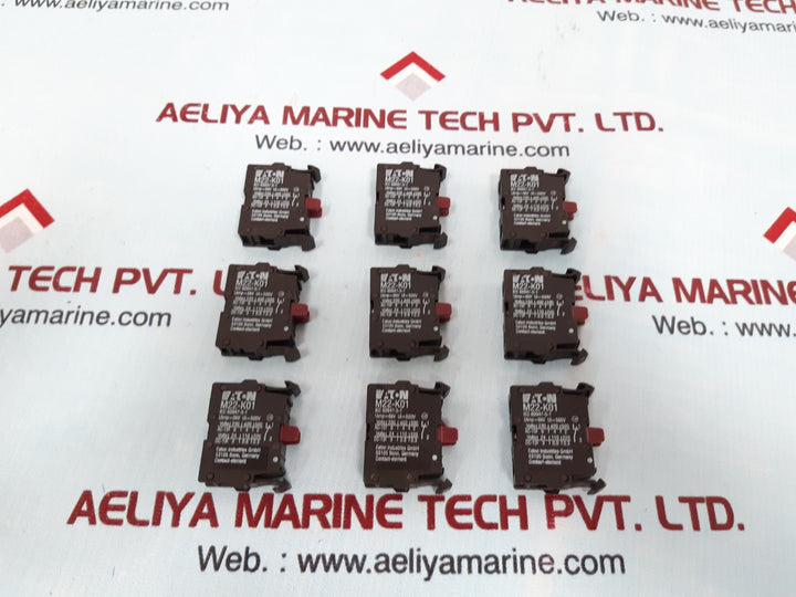 Set of 9x Eaton m22-k01 contact block 