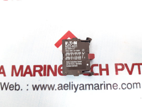 Set of 9x Eaton m22-k01 contact block 